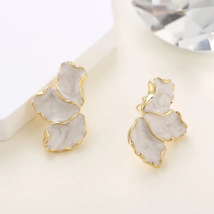 1 Pair IG Style Sweet Flower Enamel Alloy Ear Studs