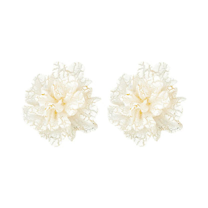 1 Pair Ig Style Sweet Flower Plastic Resin Ear Studs