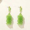 1 Pair IG Style Sweet Petal Plastic Drop Earrings