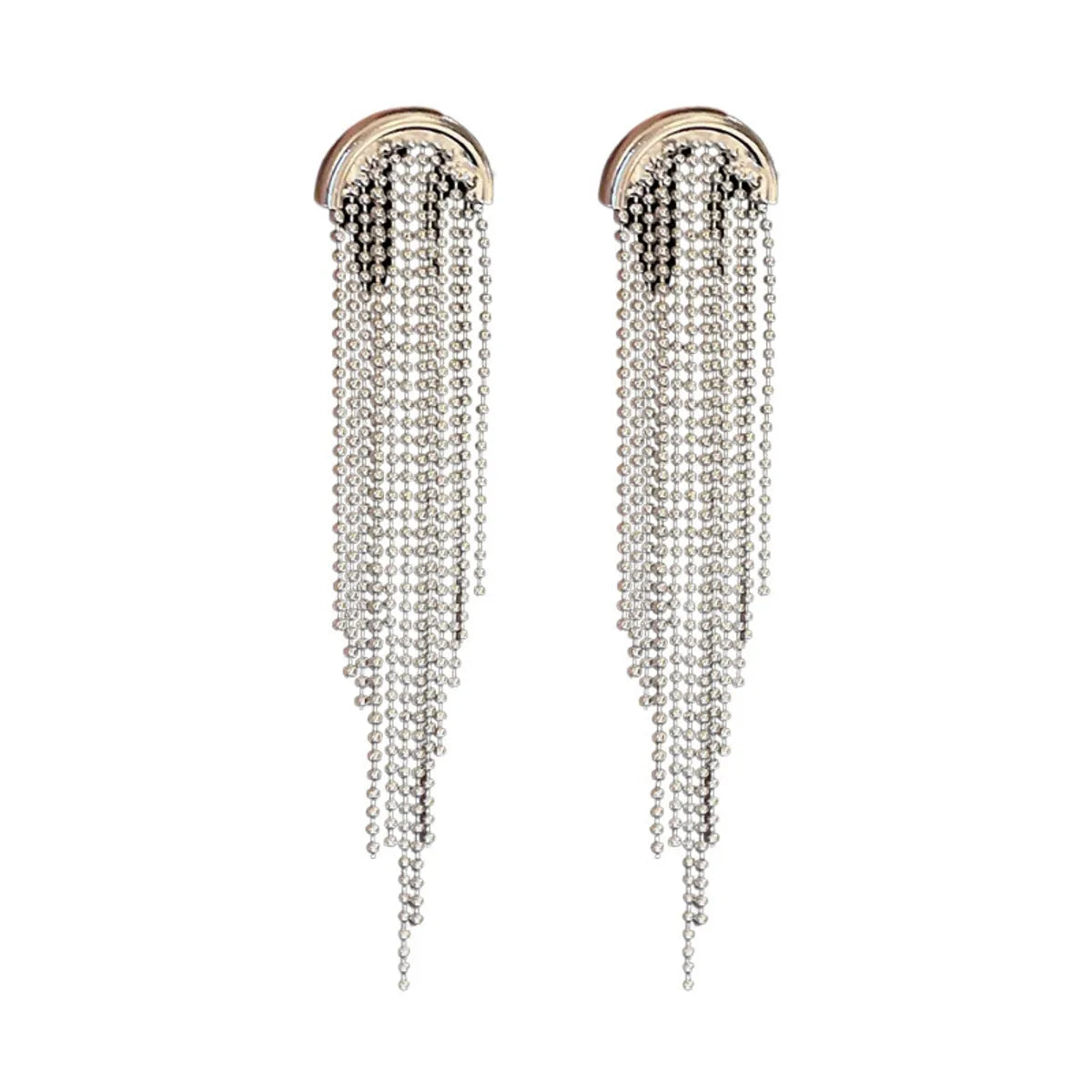 1 Pair Ig Style Tassel Alloy Drop Earrings