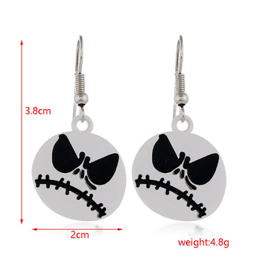 1 Pair IG Style Vintage Style Funny Spider Spider Web Skull Alloy Drop Earrings Ear Studs