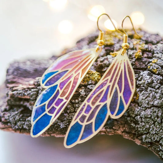 1 Pair Ig Style Wings Plating Alloy Drop Earrings