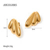 1 Pair Ig Style Wings Plating Stainless Steel Ear Studs