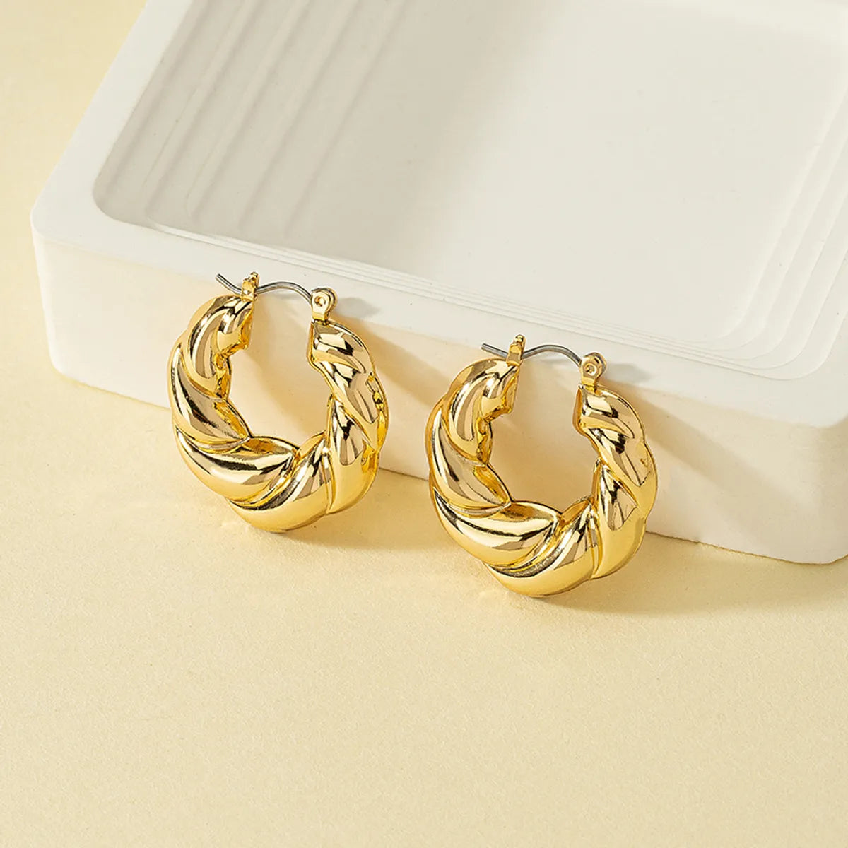 1 Pair Ins Style Circle Alloy Plating Women'S Hoop Earrings