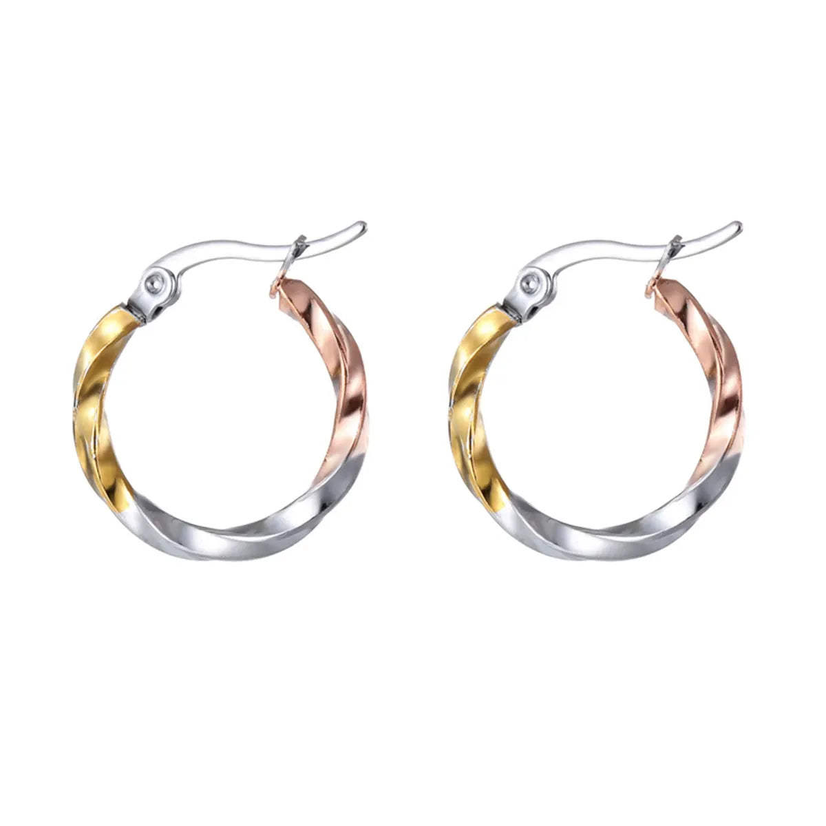 1 Pair Ins Style Geometric Stainless Steel Plating Earrings