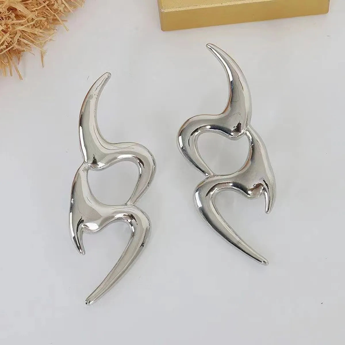 1 Pair Korean Style Notes Alloy Ear Studs