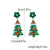 1 Pair Lady Christmas Tree Christmas Socks Arylic Drop Earrings