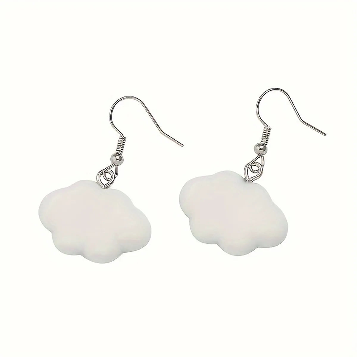 1 Pair Lady Clouds Resin Drop Earrings