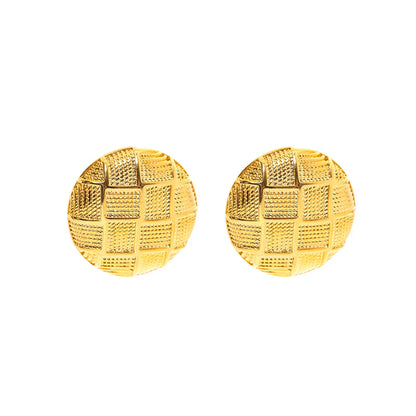 1 Pair Lady Geometric Plating Copper Ear Studs