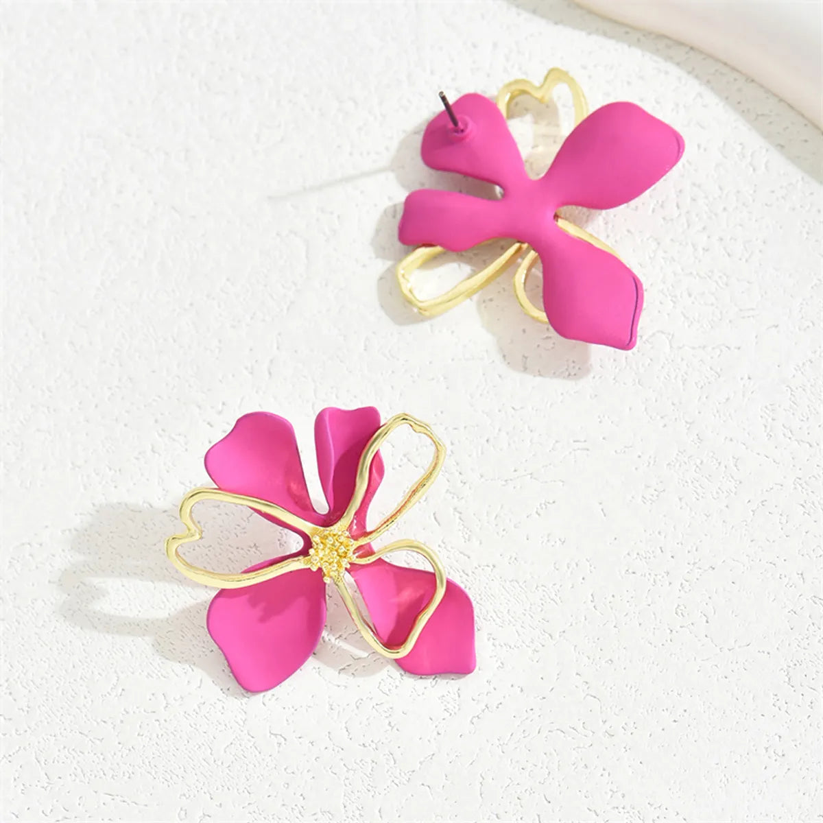 1 Pair Lady Modern Style Classic Style Flower Alloy Iron Ear Studs