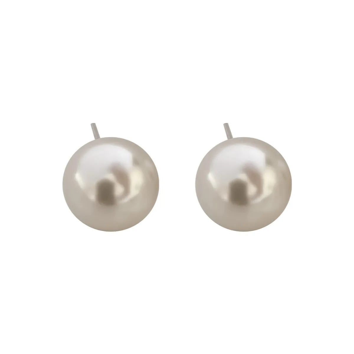 1 Pair Lady Pearl Sterling Silver Ear Studs