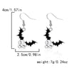 1 Pair Lady Pumpkin Spider Skull Plating Alloy Drop Earrings