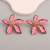 1 Pair Lady Simple Style Flower Enamel Zinc Alloy Ear Studs