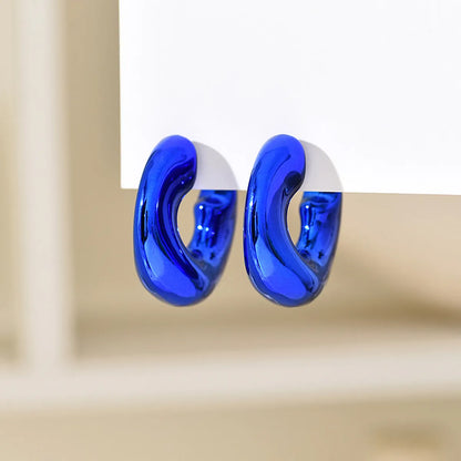 1 Pair Lady Sweet C Shape Arylic Ear Studs