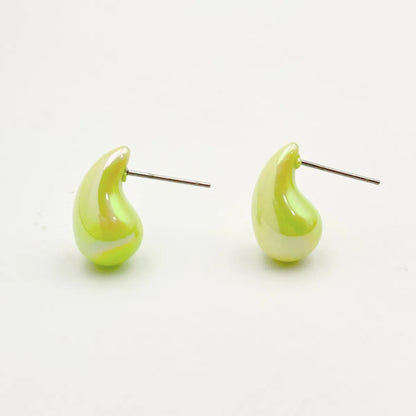 1 Pair Lady Sweet Water Droplets Arylic Ear Studs