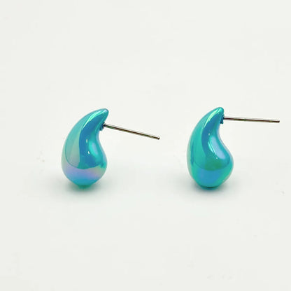 1 Pair Lady Sweet Water Droplets Arylic Ear Studs