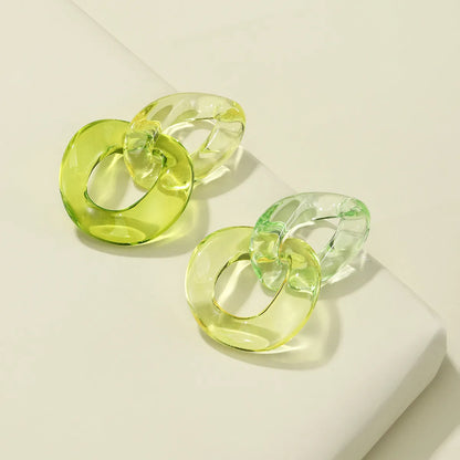 1 Pair Lady Vacation Geometric Arylic Earrings