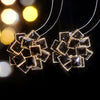 1 Pair Luxurious Shiny Geometric Plating Inlay Alloy Rhinestones Zircon Ear Studs