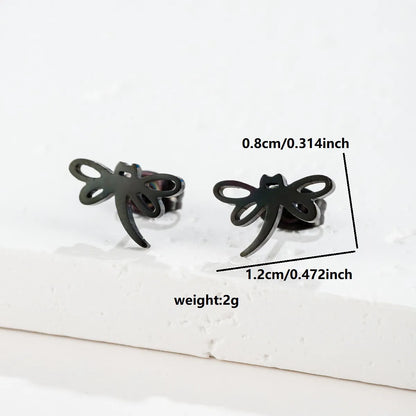 1 Pair Luxurious Sweet Artistic Animal Plating 304 Stainless Steel 18K Gold Plated Ear Studs