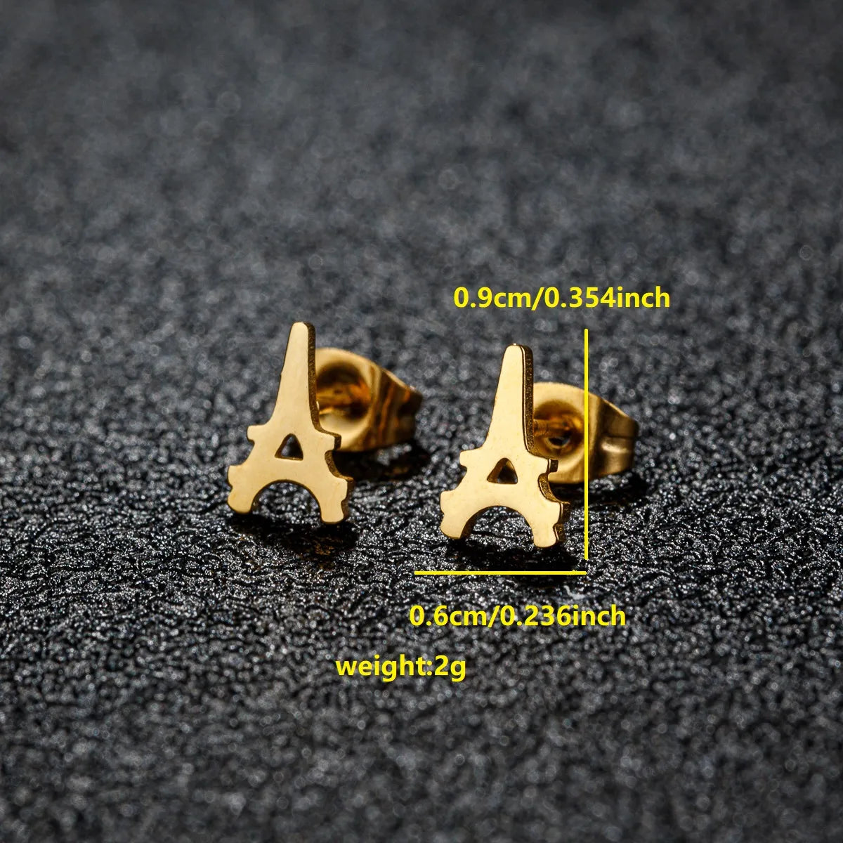 1 Pair Luxurious Sweet Artistic Animal Plating 304 Stainless Steel 18K Gold Plated Ear Studs