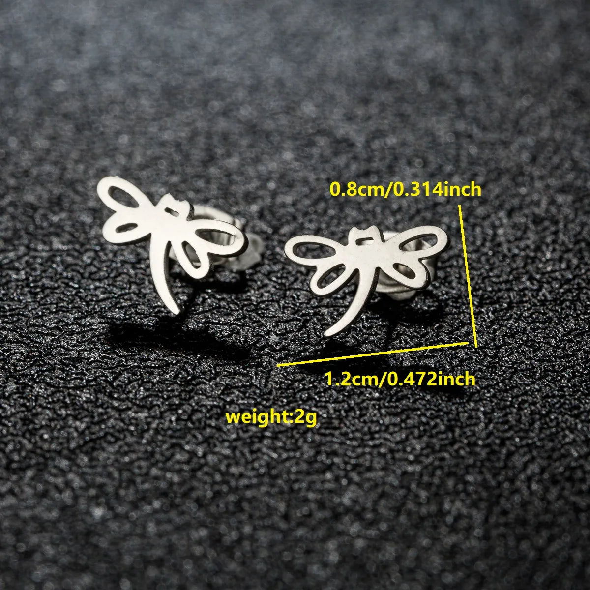 1 Pair Luxurious Sweet Artistic Animal Plating 304 Stainless Steel 18K Gold Plated Ear Studs