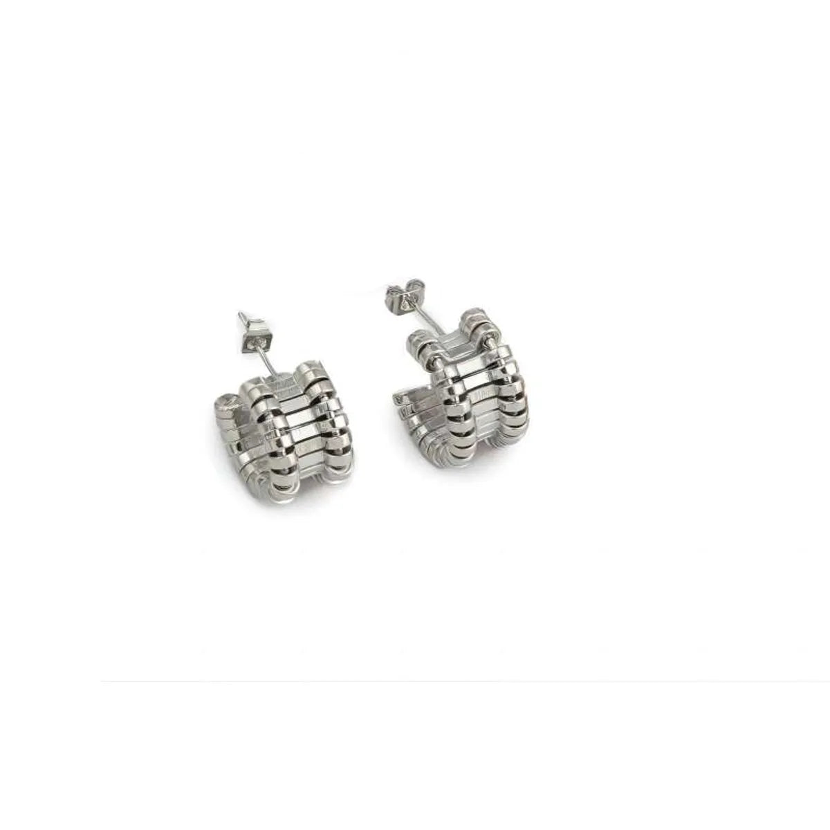 1 Pair Modern Style Classic Style C Shape Plating Copper 18k Gold Plated White Gold Plated Ear Studs