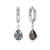 1 Pair Modern Style Classic Style Geometric Water Droplets Plating Inlay 304 Stainless Steel Zircon Drop Earrings