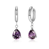 1 Pair Modern Style Classic Style Geometric Water Droplets Plating Inlay 304 Stainless Steel Zircon Drop Earrings