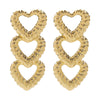 1 Pair Modern Style Classic Style Heart Shape Alloy Iron Drop Earrings