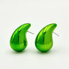 1 Pair Modern Style Classic Style Water Droplets Plating CCB Arylic Ear Studs