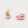 1 Pair Modern Style Classic Style Water Droplets Plating CCB Arylic Ear Studs