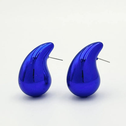 1 Pair Modern Style Classic Style Water Droplets Plating CCB Arylic Ear Studs