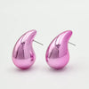 1 Pair Modern Style Classic Style Water Droplets Plating CCB Arylic Ear Studs