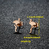 1 Pair Modern Style Simple Style Classic Style Animal Heart Shape Pineapple Plating 304 Stainless Steel 18K Gold Plated Ear Studs