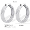 1 Pair Modern Style Simple Style Classic Style Circle Plating Titanium Steel 18K Gold Plated Hoop Earrings