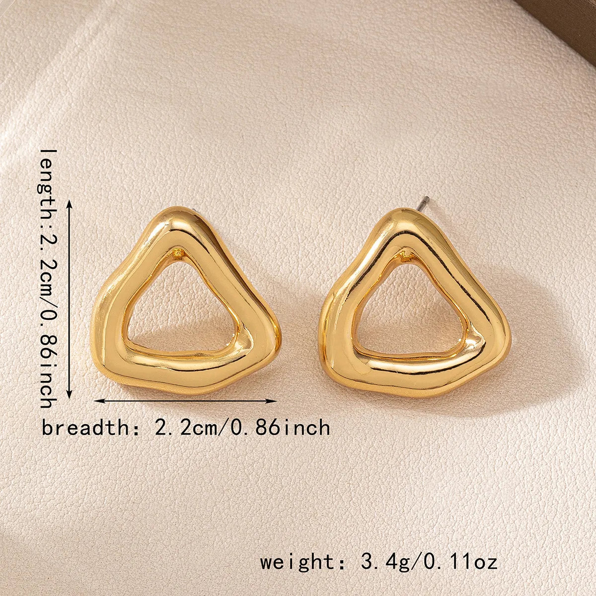 1 Pair Modern Style Simple Style Irregular Plastic Ear Studs