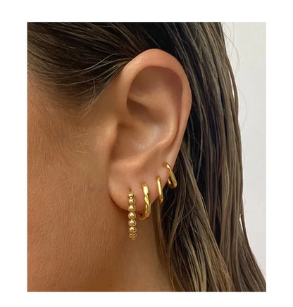 1 Pair Modern Style Streetwear Geometric Plating Copper Earrings