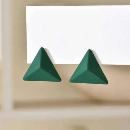 1 Pair Modern Style Sweet Triangle Arylic Ear Studs