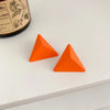 1 Pair Modern Style Sweet Triangle Arylic Ear Studs