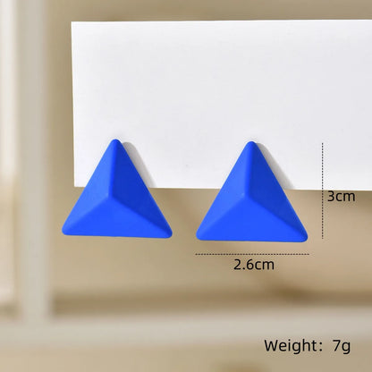 1 Pair Modern Style Sweet Triangle Arylic Ear Studs