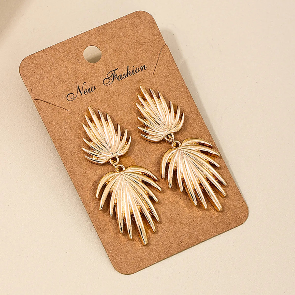 1 Pair Nordic Style Leaves Ginkgo Leaf Alloy Drop Earrings