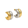 1 Pair Nordic Style Simple Style C Shape 316L Stainless Steel  18K Gold Plated Ear Studs