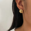 1 Pair Nordic Style Simple Style Commute Geometric Irregular 316L Stainless Steel  18K Gold Plated Earrings