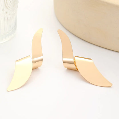 1 Pair Nordic Style Simple Style Geometric Iron Ear Studs