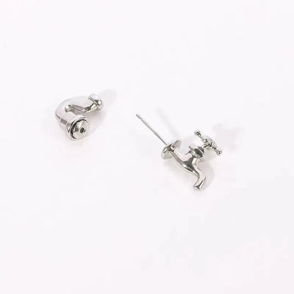 1 Pair Novelty Cartoon Plating Alloy Ear Studs