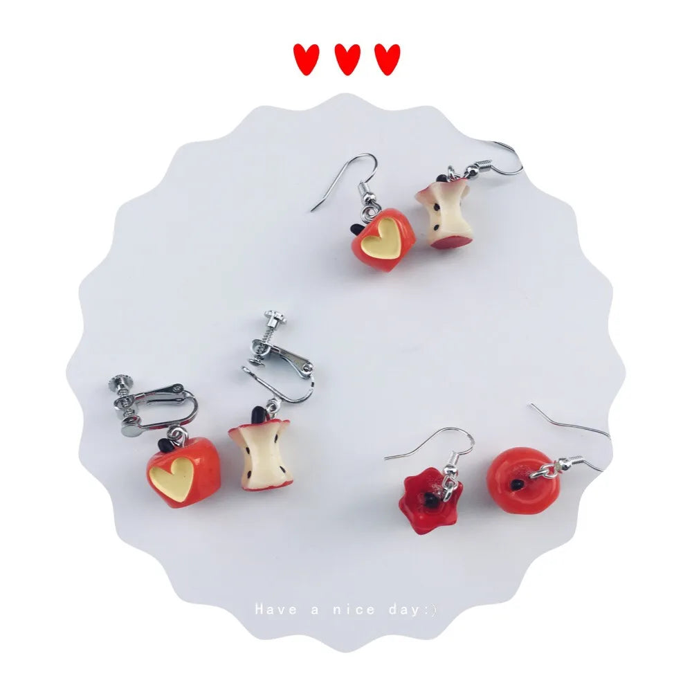 1 Pair Novelty Fruit Resin Women'S Ear Hook