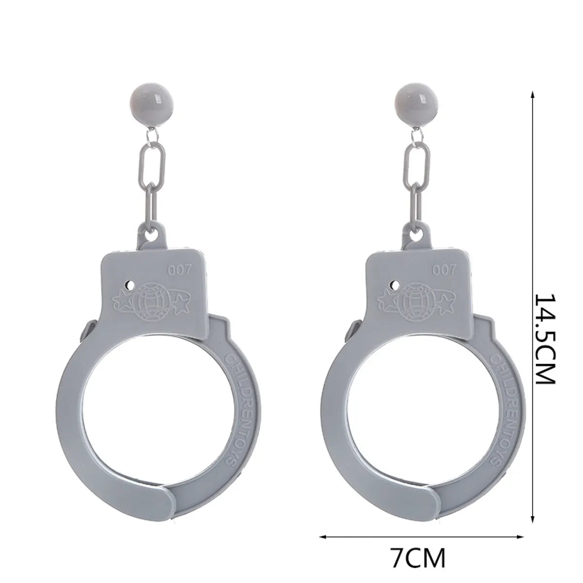 1 Pair Novelty Handcuffs Resin Women's Earrings