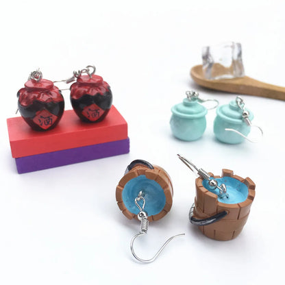 1 Pair Novelty Teapot Resin Women's Ear Hook