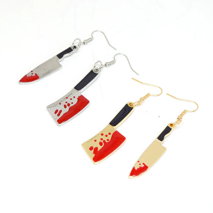 1 Pair Original Design Kitchen Knife Plating Alloy Drop Earrings