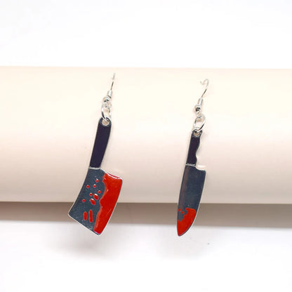 1 Pair Original Design Kitchen Knife Plating Alloy Drop Earrings